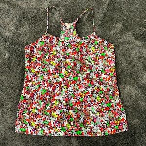 Colorful JCrew cami size 8